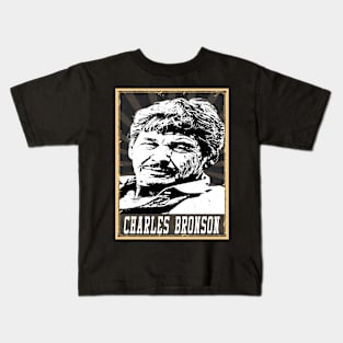 80s Style Charles Bronson Kids T-Shirt